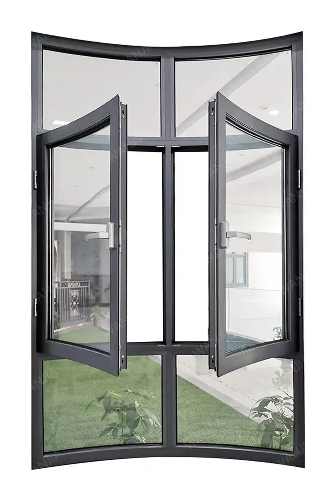 window door 60 aluminum glass curved casement window 1