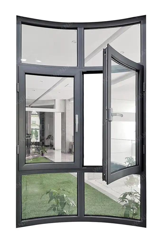 window door 60 aluminum glass curved casement window 2