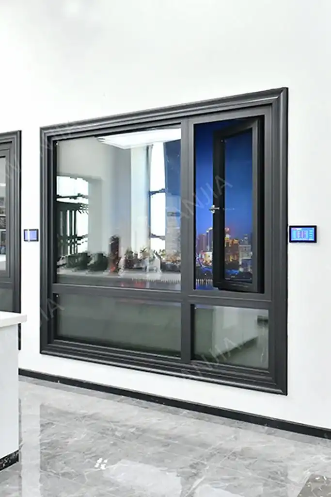 window door K80 modern panoramic glass aluminum casement window 1