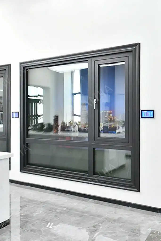 window door K80 modern panoramic glass aluminum casement window 3