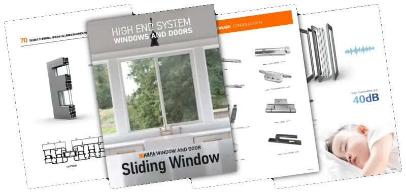 window door detail page sliding window series product catalog obtain