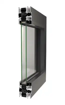 WANJIA window door K80 automatic tilt turn window detail material profile structure design